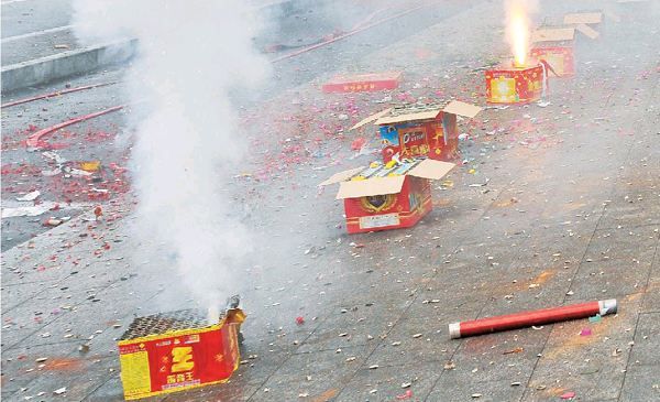 一掛鞭炮帶走多少清新空氣？